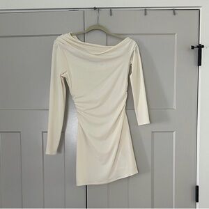 Abercrombie & Fitch Off-White Long Sleeve Dress
